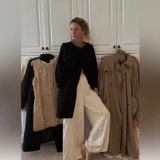 RRP US$750 DOEN Heirloom Annemarie Cashmere Blend Coat NWT XS