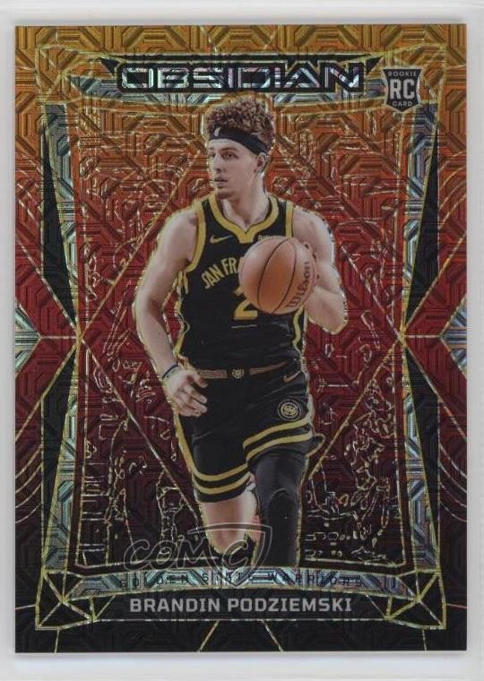 2023 Panini Obsidian Electric Etch Molten Mojo 5/10 Brandin Podziemski #95 z6j