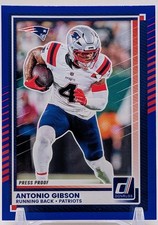 2025 Panini Donruss Football - Antonio Gibson Card 129 Blue Press Proof