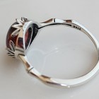 925 Sterling Silver 3.92 Ct Cabochon Natural Garnet Size 7.5 Cocktail Ring — photo 2