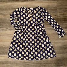 Mini Boden Girls Long Sleeve Dress Flowers Size 5-6