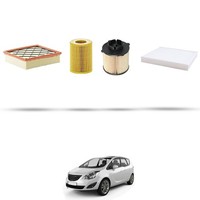 Hoffcar Wartungskit - 4 Filter FüR Opel Meriva B 1.7 Cdti 96KW Ab 2010