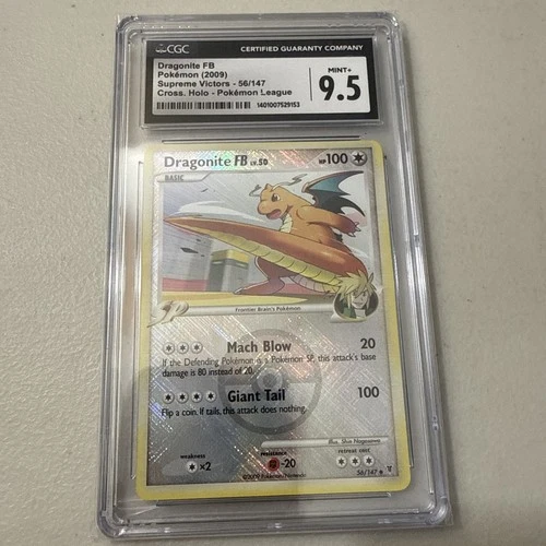 CGC 9.5 Dragonite FB 2009 Supreme Victors 56/147 Pokémon League Graded Card