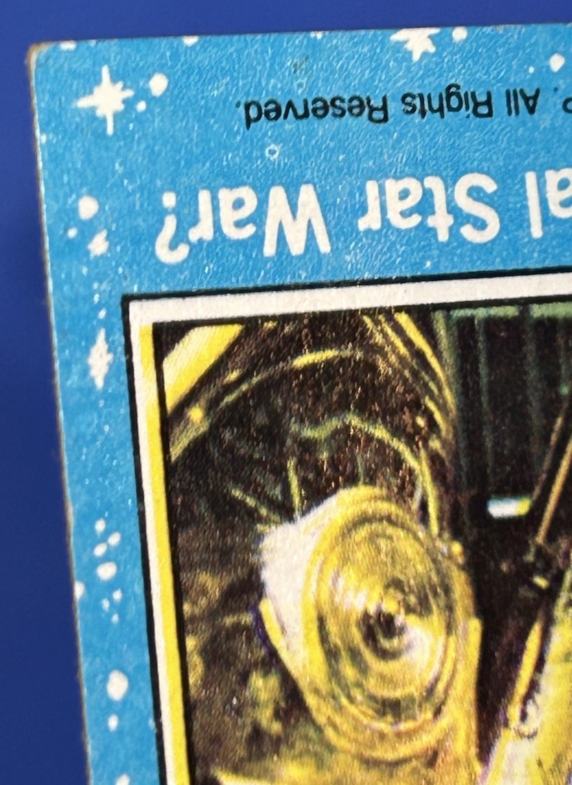 1977 Star Wars Blue Series Trading Card #52 - Who will win the
