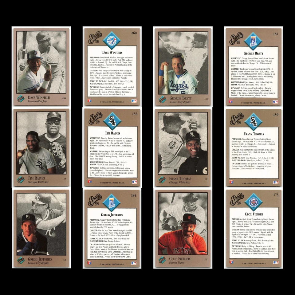 1992 年工作室套装 51 张棒球卡 Ken Griffey Jr. 西雅图水手队近乎完好美国职棒大联盟套装 — 第 4/4 张图片