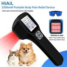 2500mW Veterinary Cold Laser Therapy Device Dogs Cats Horses Joint Pain Relief