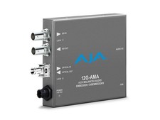 AJA 12G-AMA-T-ST 4-Ch 12G-SDI Balanced Analog Audio Embedder/Disembedder