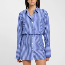 Kookai Blue Harvey Shirt Dress