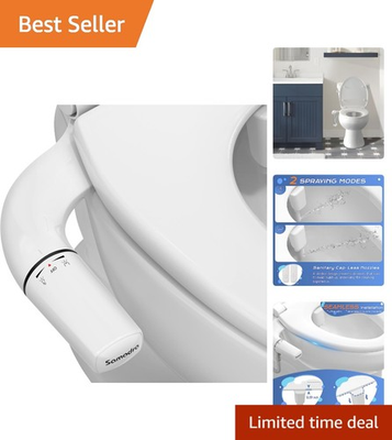#ad Easy Install Ultra Slim Bidet with Adjustable Water Pressure amp; Nozzle Protection $83.69