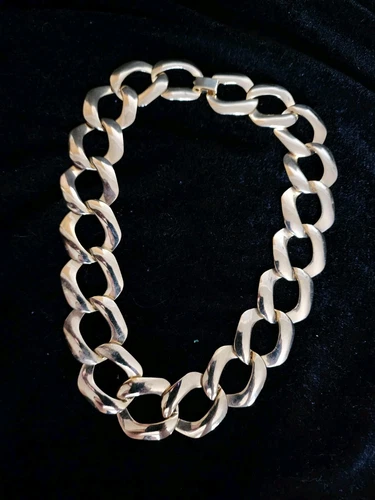 VETEMENTS Collana Tono Oro Catena Grossa Semplice Versatile Moda 18" Intorno