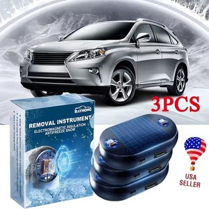 3X NEW Electromagnetic Car Snow Removal Device Upgrade Solar Drive Car Defroster
