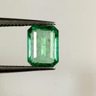 1.44ct Natural Emerald octagon nice green good luster calibrated (8x6)collection
