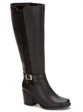 botas Andrea. botas de piel altas de mujer negro ANDREA