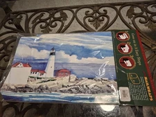 Coastal Lighthouse Summer Magnetic Mailbox Cover Standard Paul Brent Mailwraps 