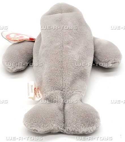 Ty Beanie Babies Manny the Manatee Plush 1996 - Picture 5 of 7