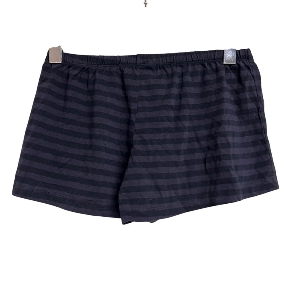 New Brandy Melville Blue Striped Mini Shorts Lounge Athleisure Comfy - Image 3 of 4