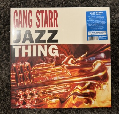 jazz thing (fat beats limited blue 7  vinyl) - gang starr /200