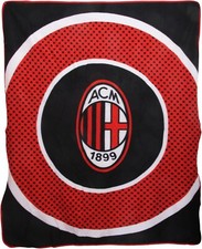 Image of AC Milan Fleece Blanket Throw Bullseye FC ACM Fan Gift Official Licensed