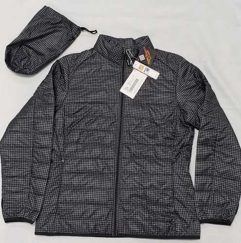 North End Puffer Jacket Womens Size M Packable Aston Martin Graphite/Black - Picture 2 of 9