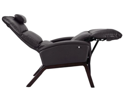 Svago The Lite Zero Gravity Recliner Electric Power Chair in Brown Dark Walnut