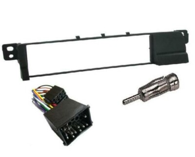 BMW E46 SINGLE DIN FACIA FASCIA SURROUND PANEL WIRING LOOM LEAD ADAPTER KIT