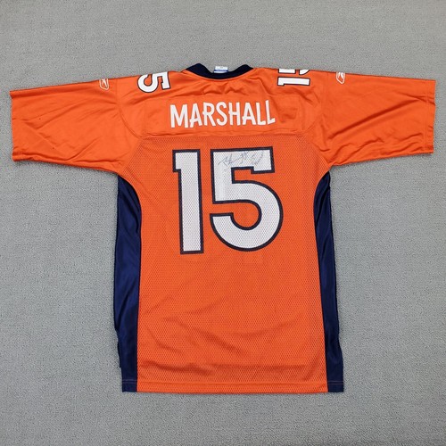 Reebok Denver Broncos Brandon Marshall Signed Jersey Adult Men Medium Orange #15 - Picture 7 of 11