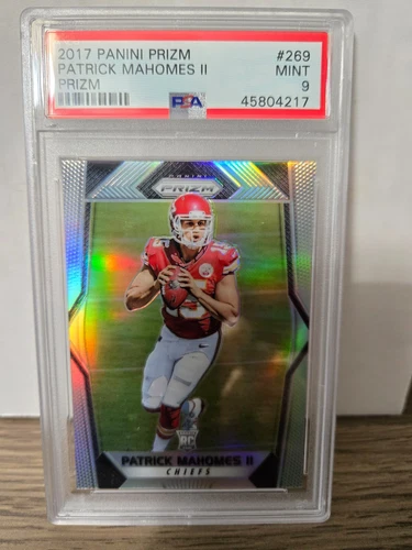 2017 Panini Prizm Patrick Mahomes II Silver Prizm RC PSA 9 Mint