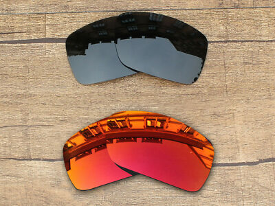 Vonxyz Polarized Lens for-Costa Del Mar Blackfin Retro Black+Fire-Combo Pack