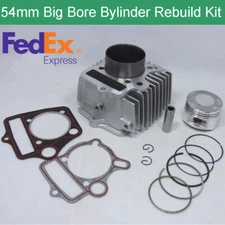 54mm Big Bore Cylinder Kit Piston Ring Gasket for 110 to 125cc Pit Bike US Stock