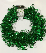 ST PATRICKS DAY 25 FT WIRED TINSEL GARLAND DECOR FREE SHIP