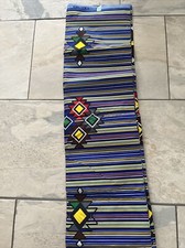 Afrika Stoffe, 6Yards, 5,5 Meter, Wax Print,Schwarz,Gelb,Blau Mix.