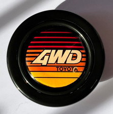 Retro 4wd Toyota Logo Jdm Horn Button For Sparco Omp Nardi Steering Wheel