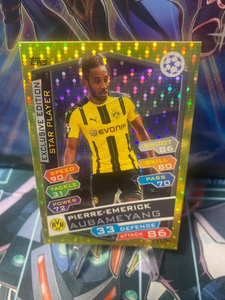 2016 Topps Match Attax UEFA Champions League Exclusive Ed. P-E.Aubameyang LP