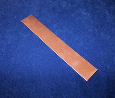 COPPER SHEET 16ga 6" x 1" 1.30mm THICK