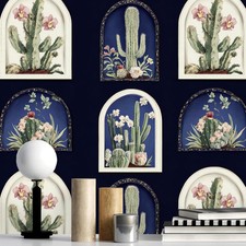 Floral Wallpaper Dark Peel and Stick Wallpaper Vintage Contact Paper for Cabinet