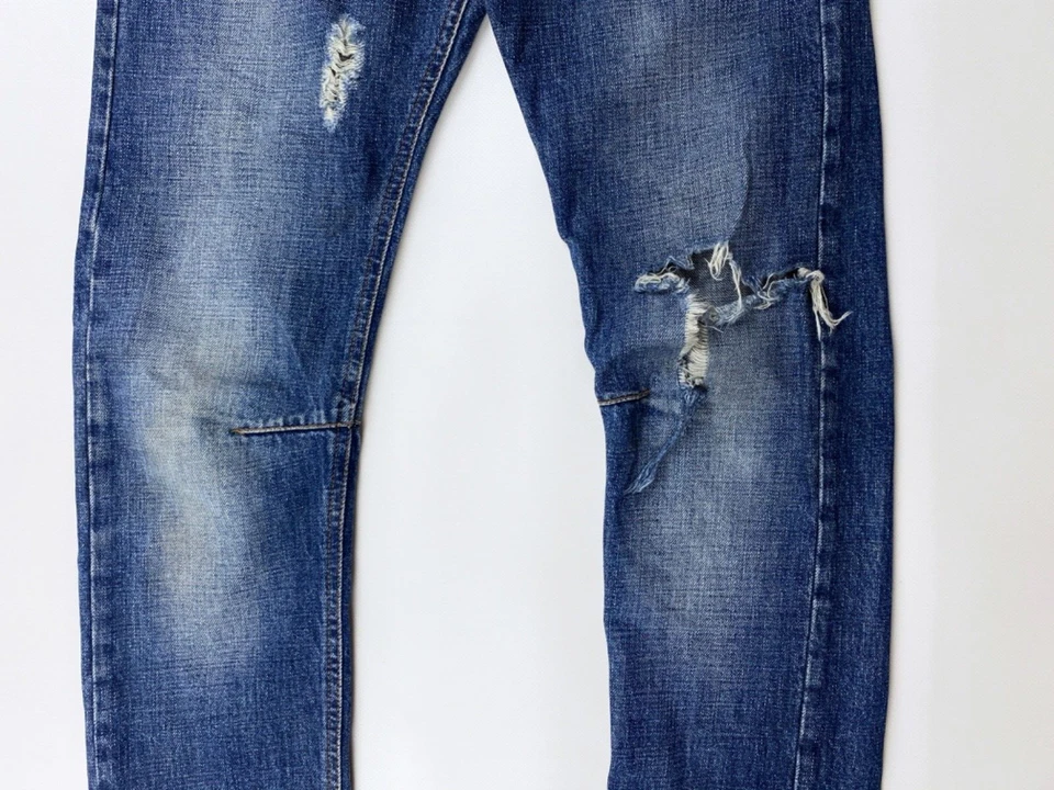 PIERRE BALMAIN Vintage Jeans Mens 29 43 Blue Slim Fit Navy Wash - Image 3 of 4