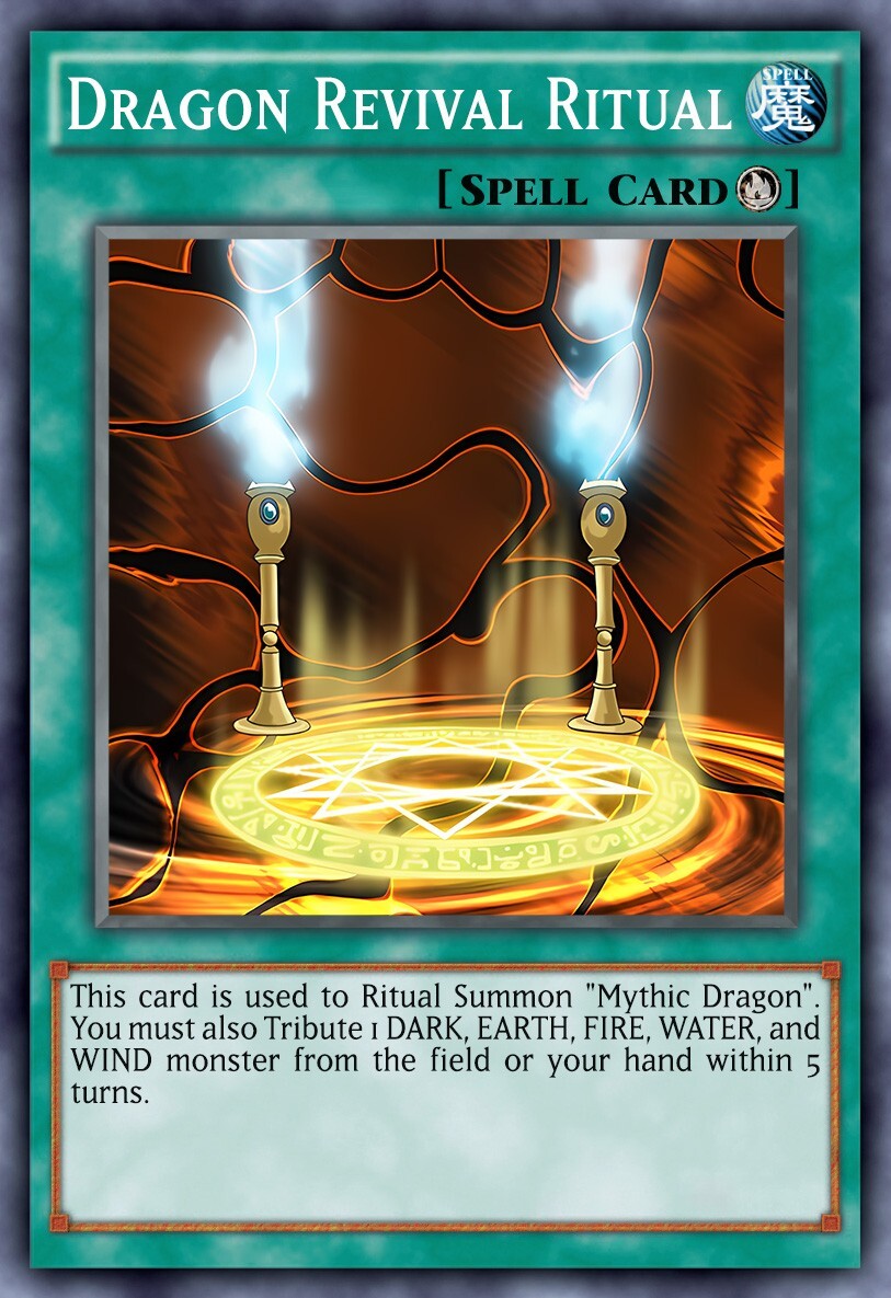 Dragon Revival Ritual ANIME EFFECT HOLO card