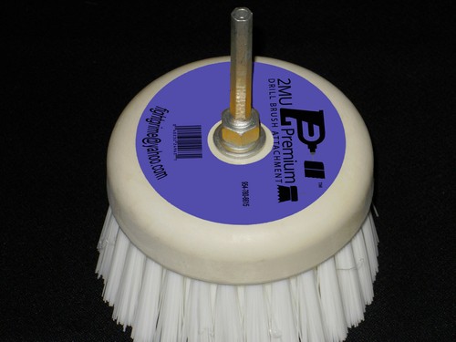 2MU PREMIUM DRILL BRUSH® - Multi Purpose POWER SCRUBBER Cleaning Brush FOR DRILL