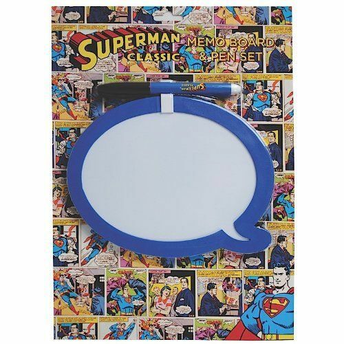 Superman Memo Board & Pen Set - Dry Wipe