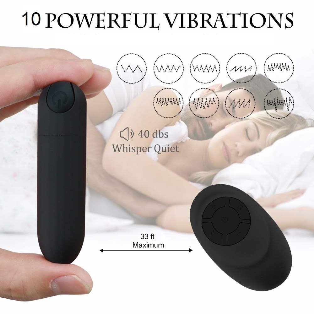 Wireless Remote Control Rechargeable Bullet Vibrator Sex-toys for Couples |  eBay