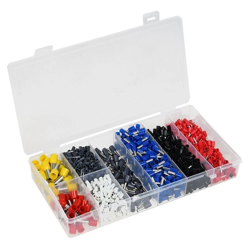 1200 teilig Set Crimpzange Aderendhülsenzange Presszange 0,08-16mm² Kabelschuhe - Bild 9 von 17