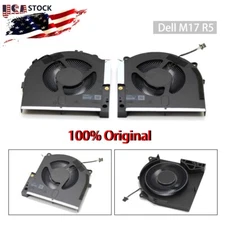 OEM CPU & GPU 12V Fan For DELL Alienware M17 R5 2022 MG75091V1-C080-S9A C090-S9A