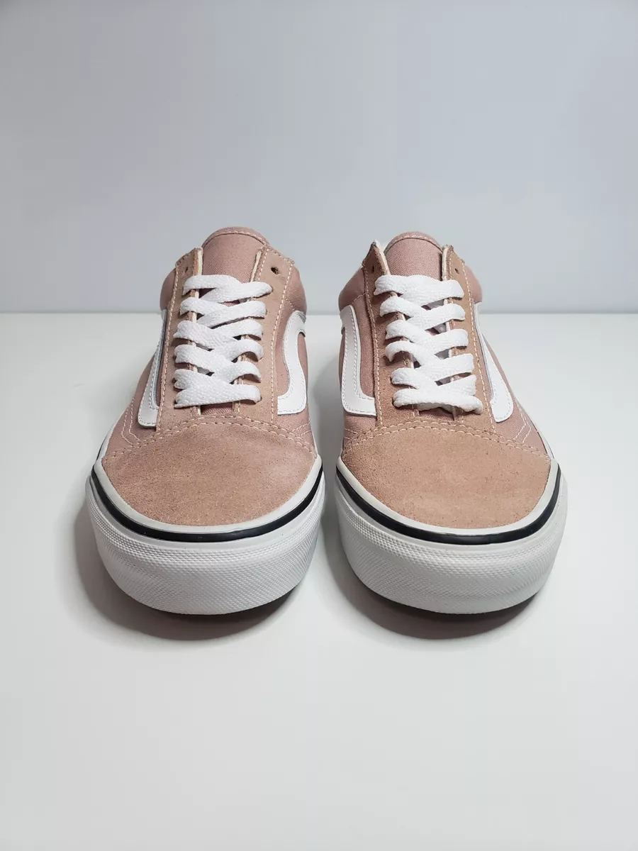 Vans old skool mahogany rose & true white skate clearance shoes