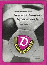 EC 1980/81 Dynamo Dresden - Napredak Krusevac