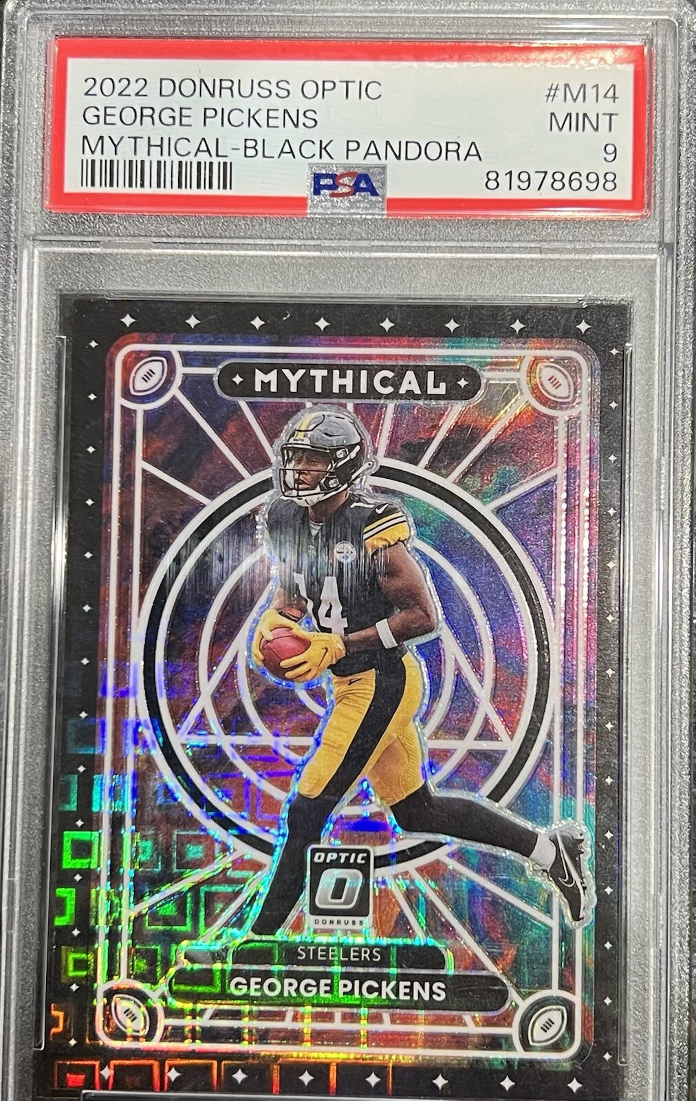 2022 Donruss Optic Mythical-Black pandora George Pickens  /25 