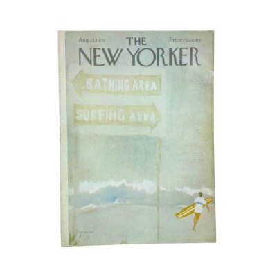 The New Yorker Complete Magazine August 23, 1976 James Stevenson Cover VG