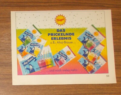 Rare Advertising Frigeo AHOJ SHOWER - The Sparkling Experience 1992