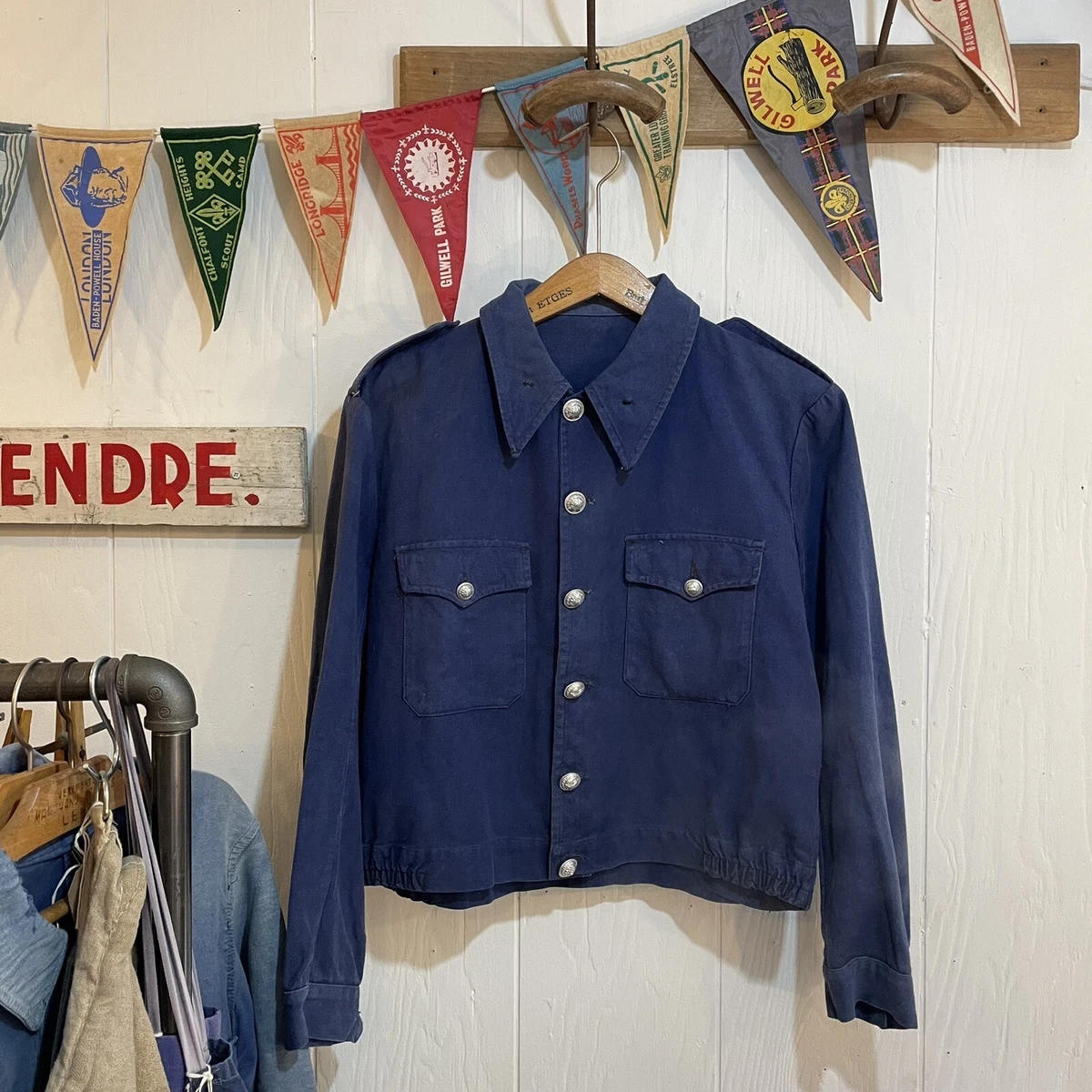 Firefighter denim chore coat cheap