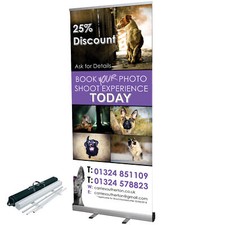 Roller Banner Stands-85cmX200cm+Free Design+Print+Carry Case Quality printing