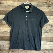 Original Penguin Slim Fit Polo Shirt Mens 2XL Blue Performance Golf Pocket